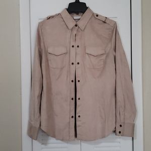 Tan Suede shirt